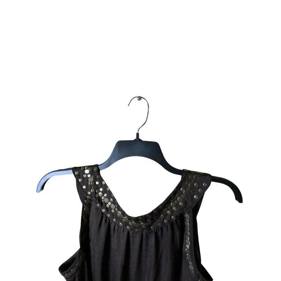 Alfani Midi Dress Women Sz 14 Relaxed A-Line Beaded Crew Neck Sleeveless Casual - Picture 11 of 15